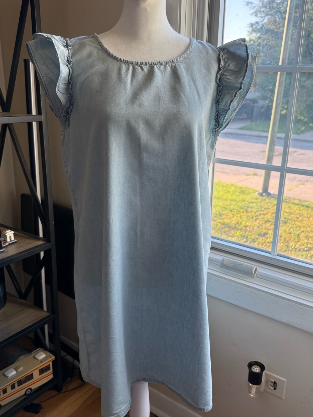 As U Wish light denim midi dress- tunic